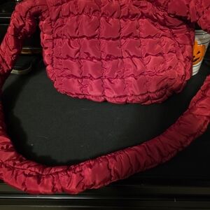Wild Fable Red and Gray Quilted Bag
